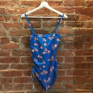 LOFT Blue Floral One Piece